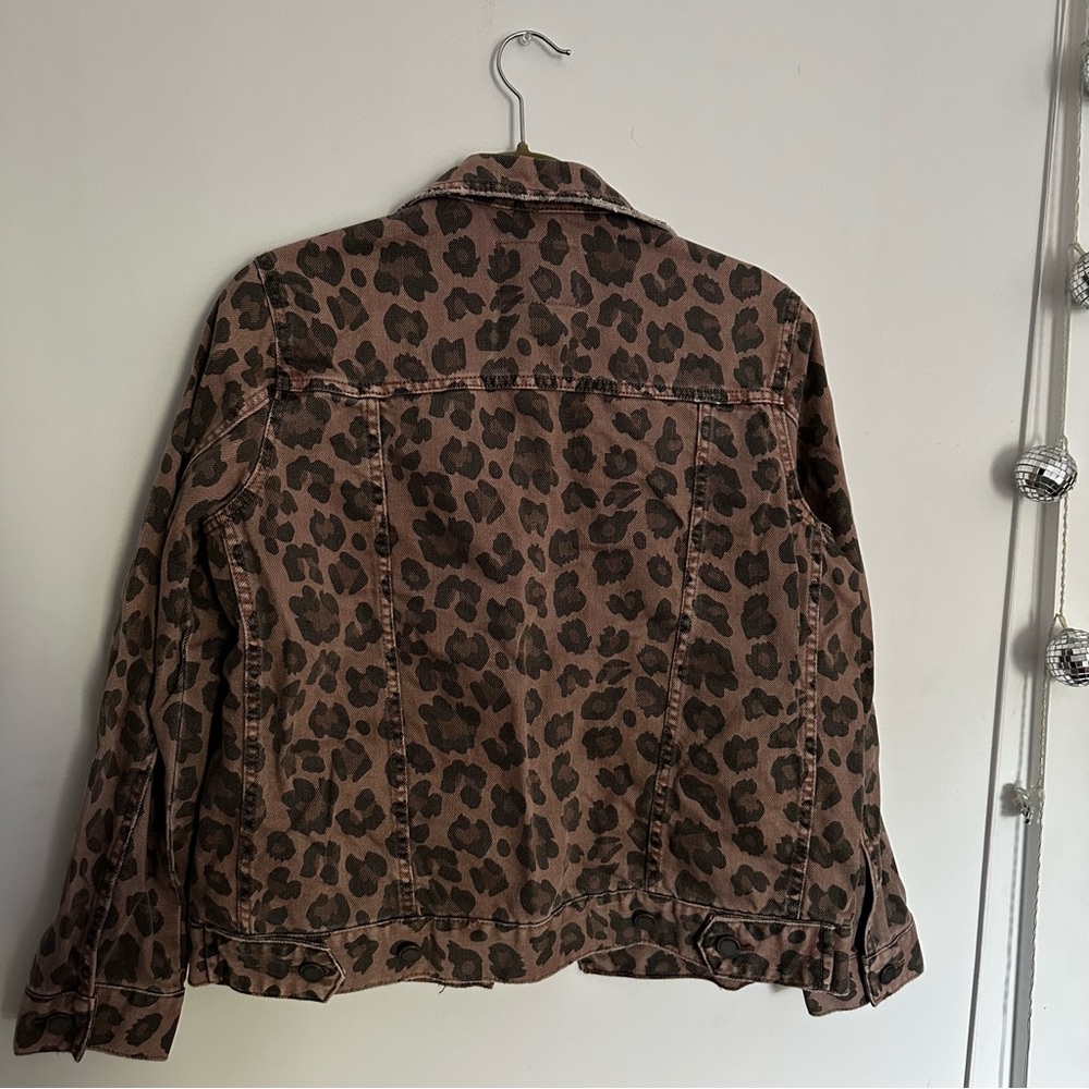 Blank NYC Leopard Print Denim Jacket - Picture 2 of 3